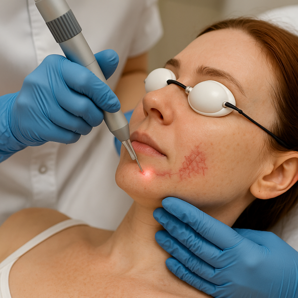 Лазерная коагуляция сосудистых поражений кожи