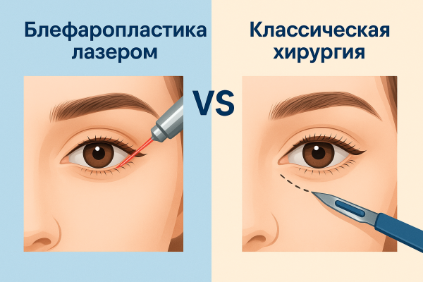 Блефаропластика лазером vs классическая хирургия: что выбрать?